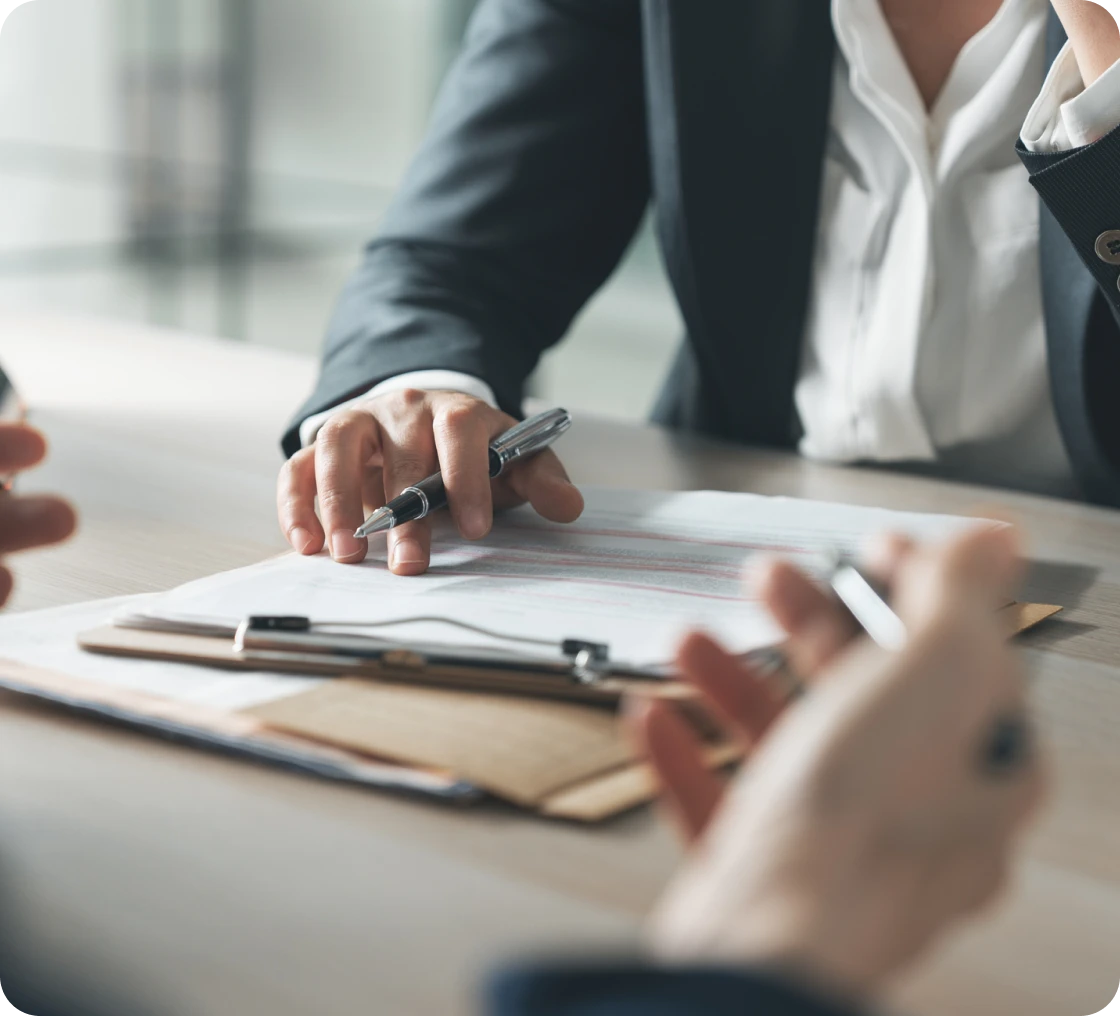 Corporate discussion over contract papers